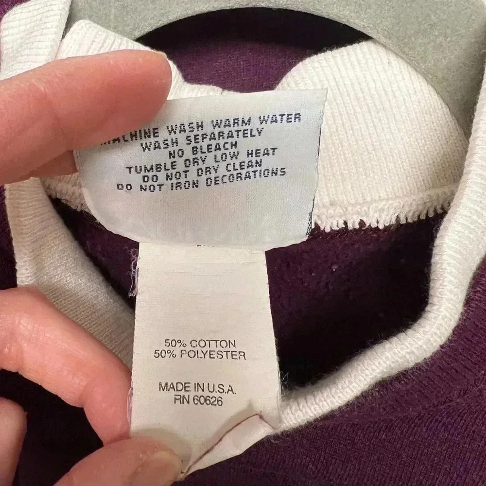 Morning sun graphic crewneck with faux mockneck accent L - Picture 5 of 6